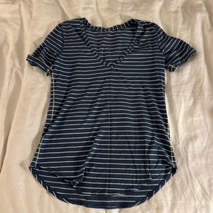 Lululemon blue strip T-shirt.  Small.